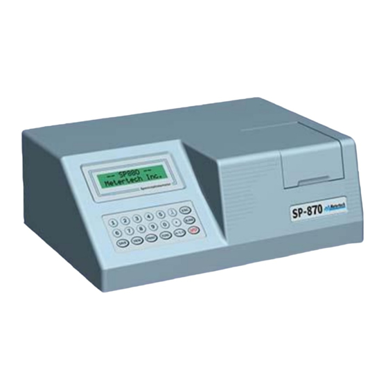 Metertech SP-870+ Operational Manual