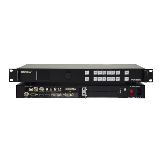 RGBlink VSP268S Quick Start Manual