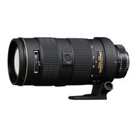 Nikon AF-S Zoom-Nikkor 80-200mm f/2.8D IF-ED (2.5x) Instruction Manual