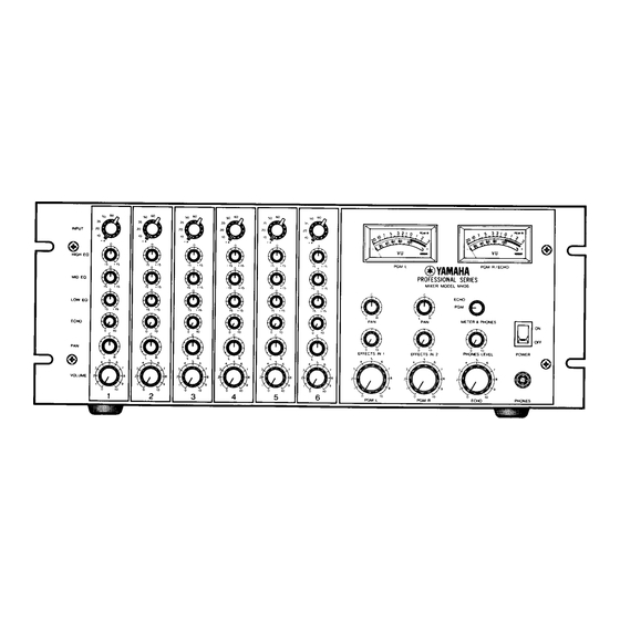 Yamaha M406 Owner's Manual
