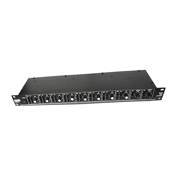 Rane SM 82 Operator's Manual