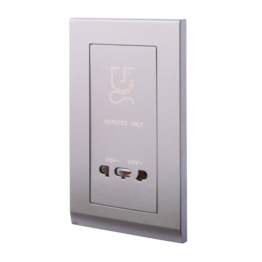retrotouch SIMPLICITY Shaver Socket Quick Start Manual