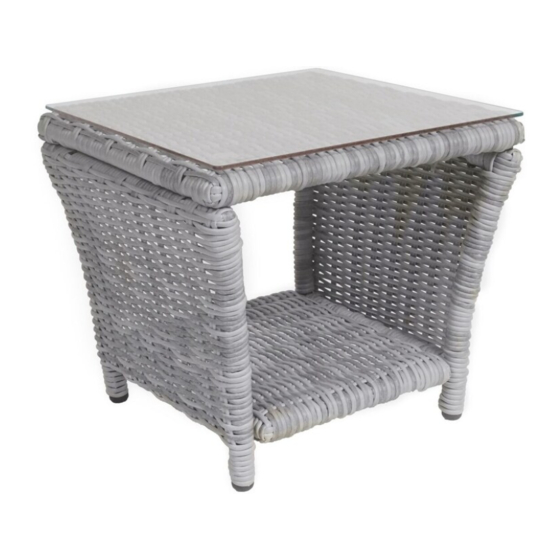 Elle Decor Vallauris Three Piece Assembly Instructions Manual