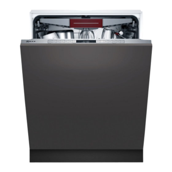 NEFF S395HCX26G Integrated Dishwasher Manuals