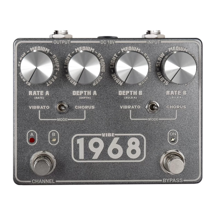 KingTone VIBE-1968 Quick Start Manual