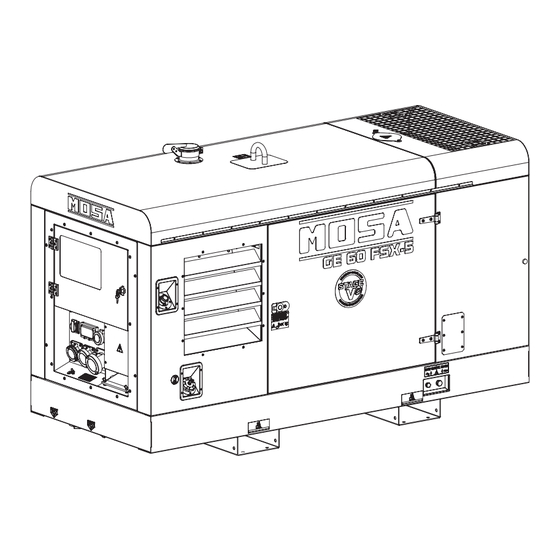 Mosa GE 60 FSX-5 Use And Maintenance Manual