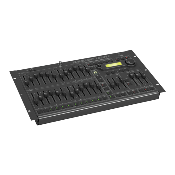 Behringer EUROLIGHT LC2412 Quick Start Manual