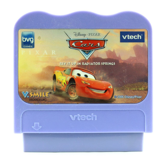 VTech V.Smile: Disney/Pixar Cars Rev It Up in Radiator Springs User Manual