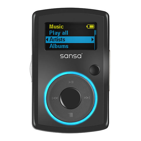 SanDisk SDMX11R-002GK-A57 - Sansa Clip 2 GB MP3 Player User Manual