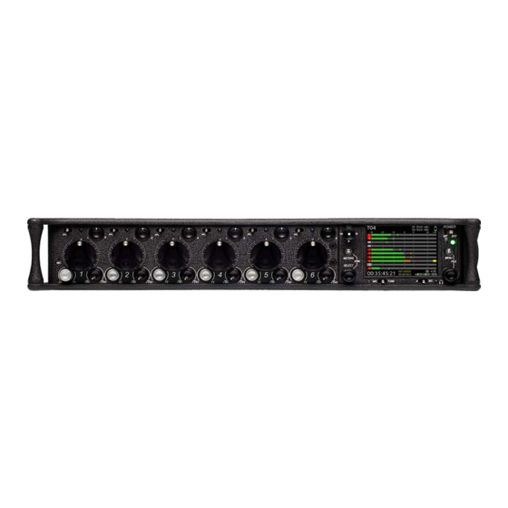 Sound Devices 664 User Manual And Technical Information