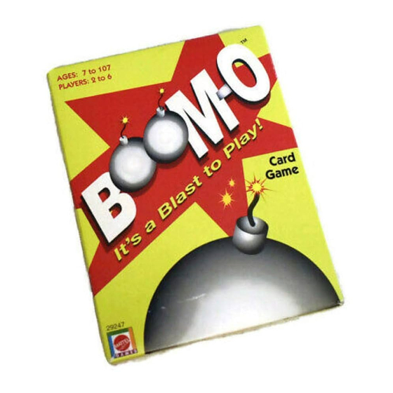 Mattel BOOM-O 29247 User Manual