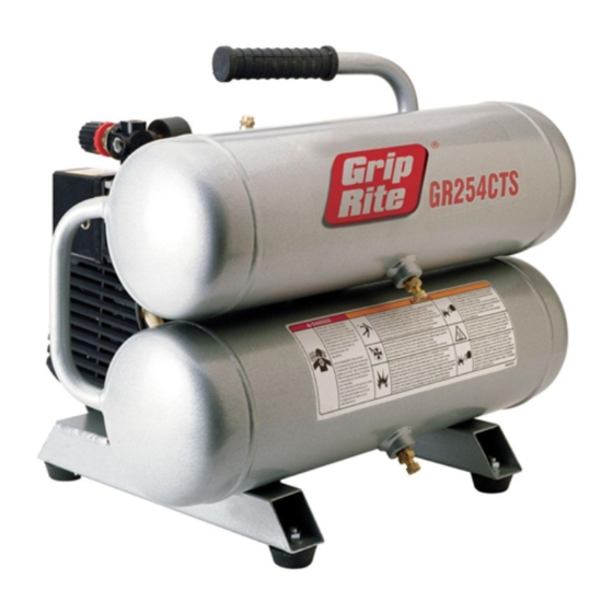 Grip Rite GR254CTS Operating Manual And Parts List