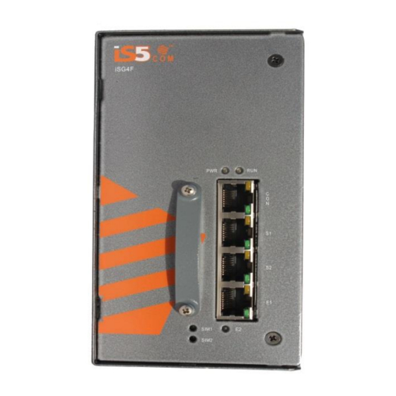 User Manuals: iS5 iSG4F Secure Gateway