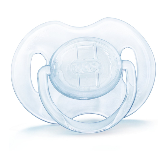 Philips AVENT AVENT Translucent Pacifiers SCF170/20 Specification Sheet