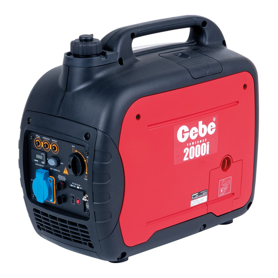GeBe POWERMAN 2000i Manuals