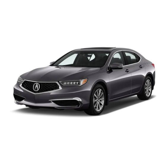 Acura TLX 2018 Quick Manual