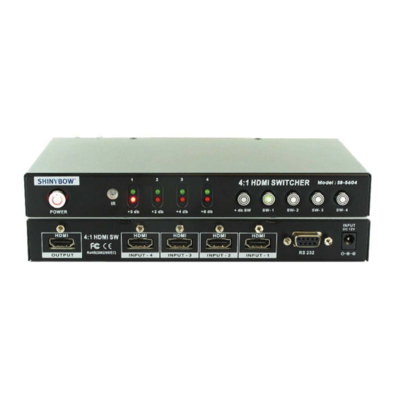 Shinybow USA SB-5604 Instruction Manual