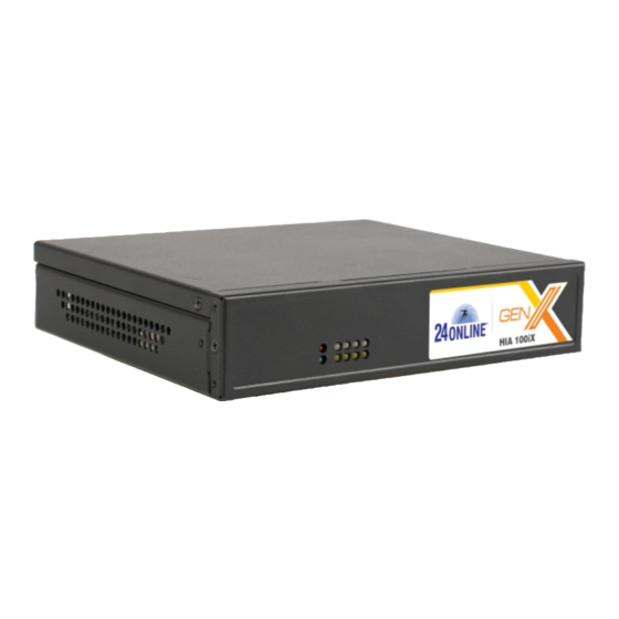 24online HIA 100iX Quick Start Manual