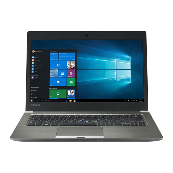 dynabook PORTEGE Z30-C Ultrabook Laptop Manuals