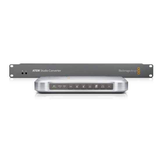Blackmagicdesign ATEM Camera Converter Installation And Operation Manual
