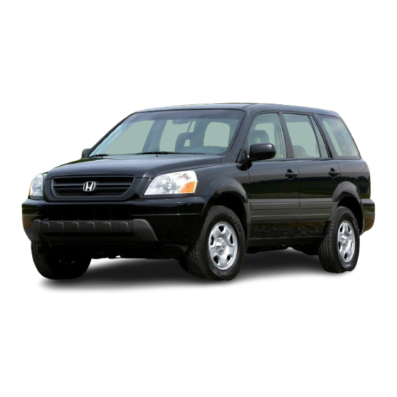 Honda 2005 Pilot Owner's Manual