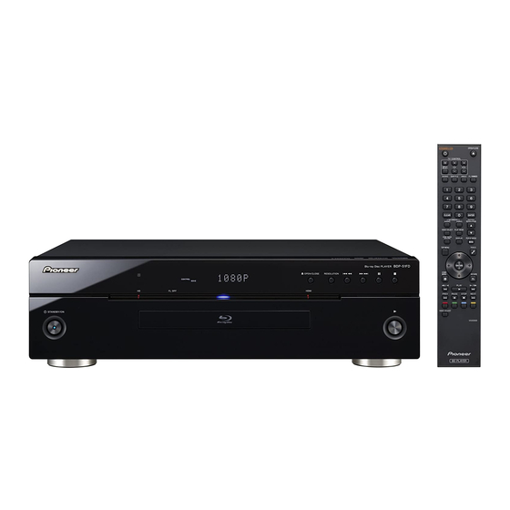 Pioneer BDP-05FD - Elite Blu-Ray Disc Player Manuals