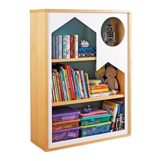 The Land of Nod Home Library Bookcase Assembly Instructions Manual
