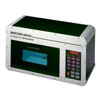 Spectronics Spectrolinker XL-1000 Operator's Manual