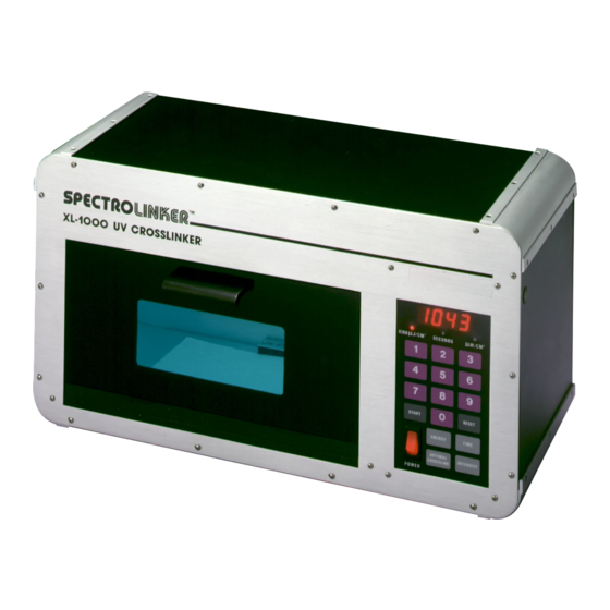 Spectronics Spectroline Select XLE-1000 Manuals