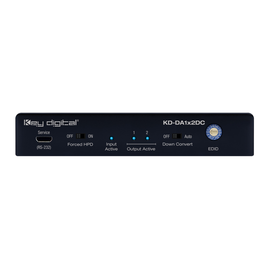 Key Digital KD-DA1x2DC Manuals