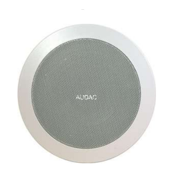 AUDAC CS75B Installation Manual