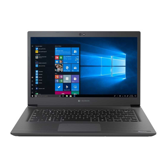 dynabook TECRA R40-E Series User Manual