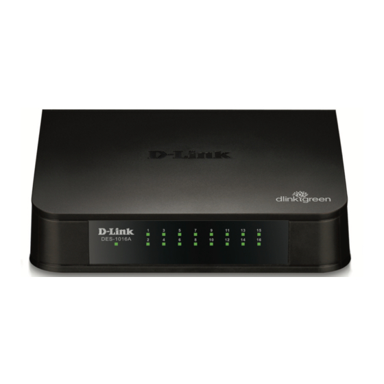 D-Link DES-1016A Quick Install Manual