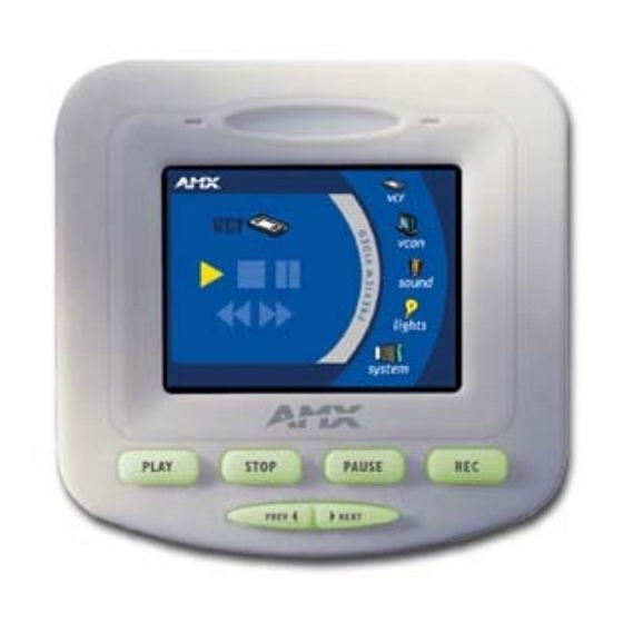Amx AXD-CP4/PB Color Touch Panel Manuals