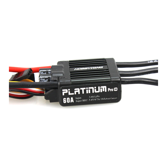 Hobbywing Platinum 60A V4 User Manual