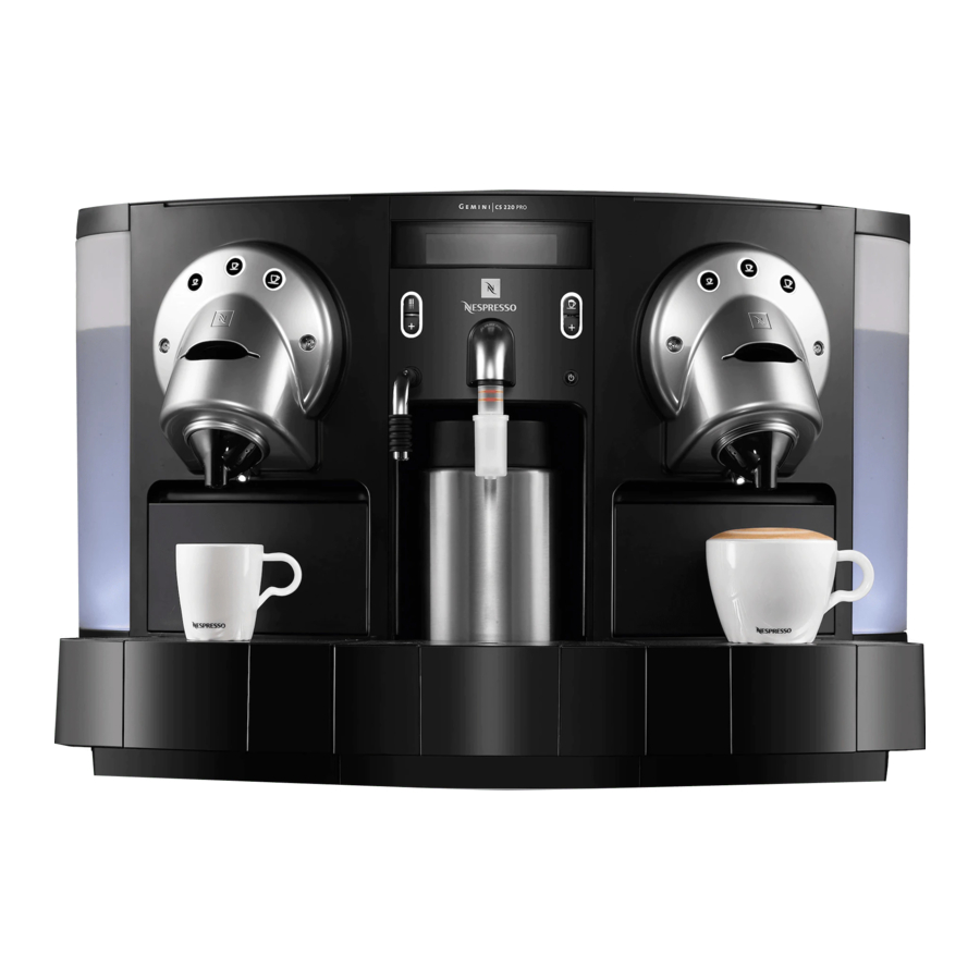 Nespresso Gemini 220 User Manual