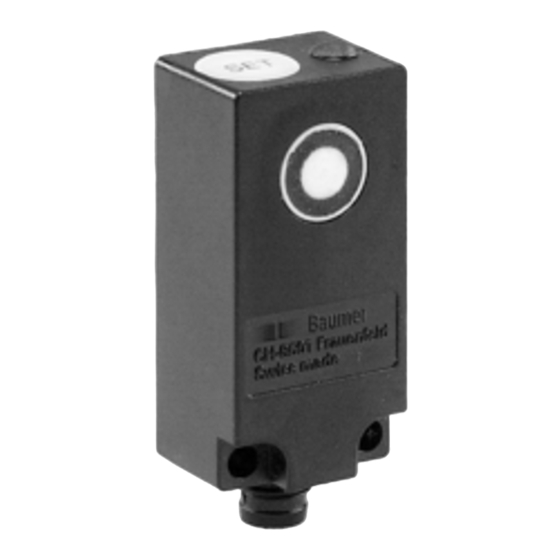 Baumer 10155032 Manual