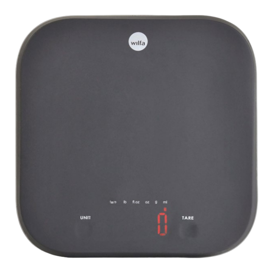 User Manuals: Wilfa KW-60 Kitchen Scale