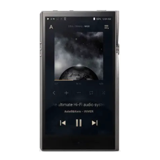Dreamus Astell & Kern PPF34 Instruction Book