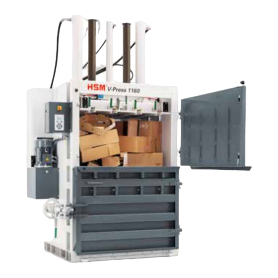 POWER Bear HSM V-Press 1160 eco Important Information