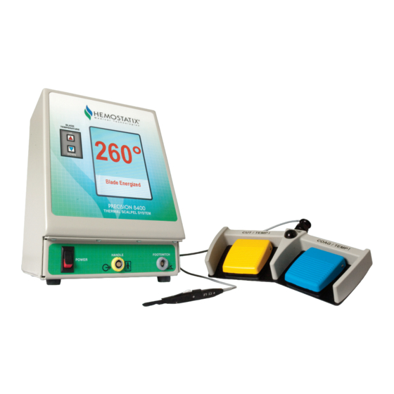 HEMOSTATIX PRECISION 8400 Operating Manual