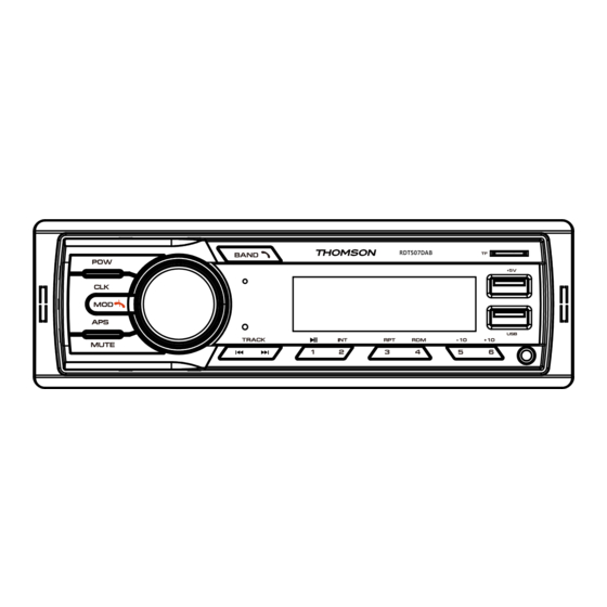 THOMSON RDT507DAB Manuals