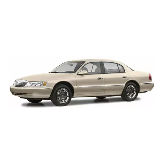 Lincoln 2002 Continental Owner's Manual