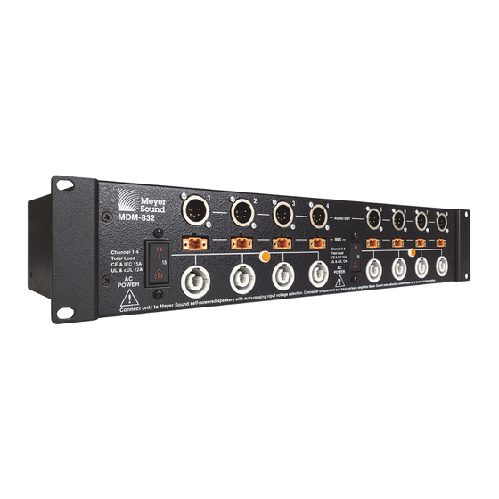 Meyer Sound MDM-832 Operating Instructions Manual