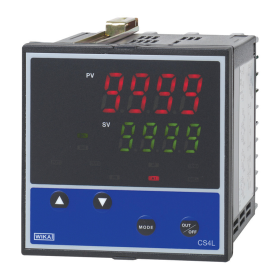 User Manuals: WIKA CS4H Temperature Controller