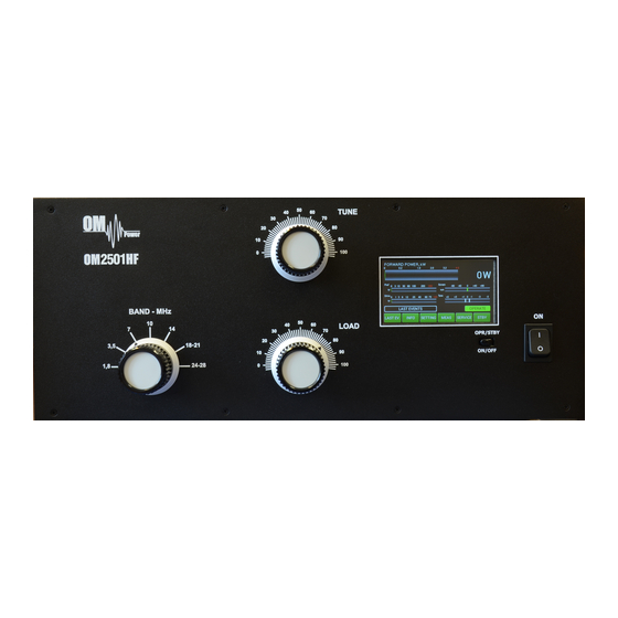 OM POWER OM2501HF Manual