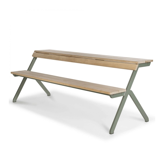 Weltevree TABLEBENCH 4-SEATER Product Manual