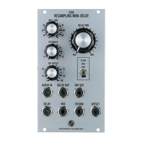 Synthesis Technology E580 Manual