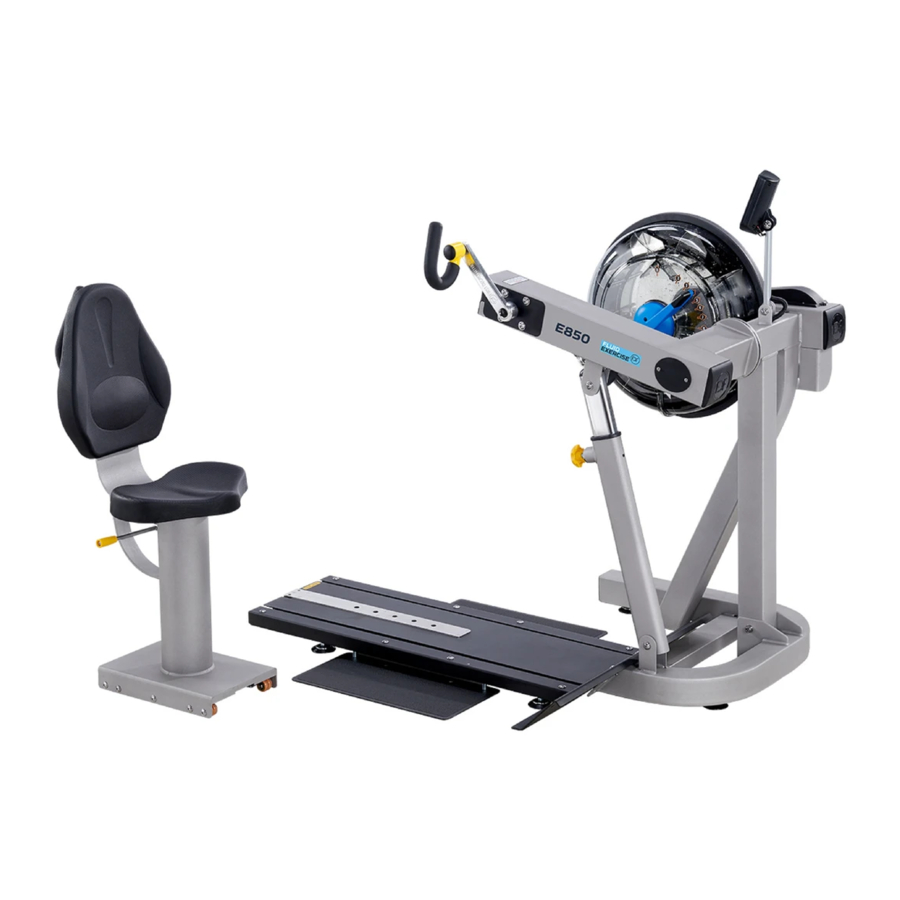 First Degree Fitness E850 Manuals