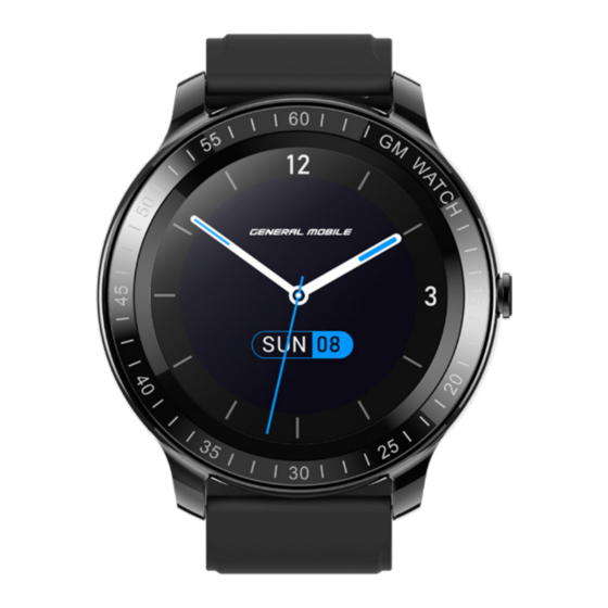 GENERAL MOBILE GM Watch Manual